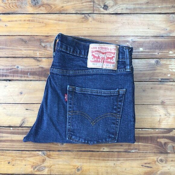 Levi's Other - Levi’s 511 Slim Straight Jeans W32 L30 Dark Wash Stretch Denim Men’s Classic